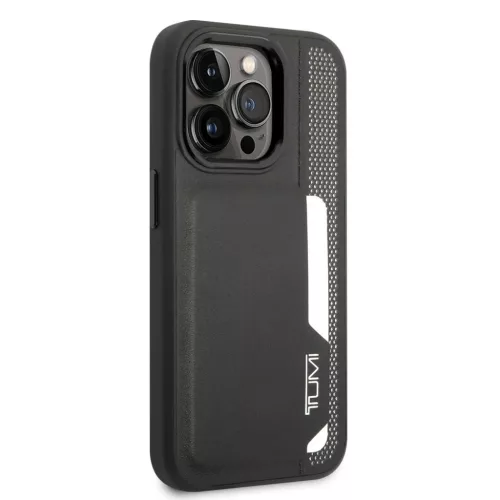 iPhone 14 Pro TUMI bőr tok kártyatartóval fekete-3666339075132 4 kép