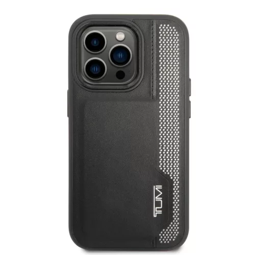 iPhone 14 Pro TUMI bőr tok kártyatartóval fekete-3666339075132 5 kép