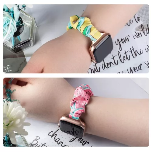Apple Watch 2/3/4/5/6/7/8/9/SE (42/44/45mm) Fabric gumis óraszíj kiv-9145576255346 1 kép