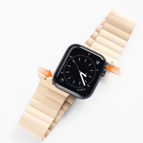 Apple Watch Ultra (49mm) Dux Ducis mágneses óraszíj bézs-6934913033715 11 kép