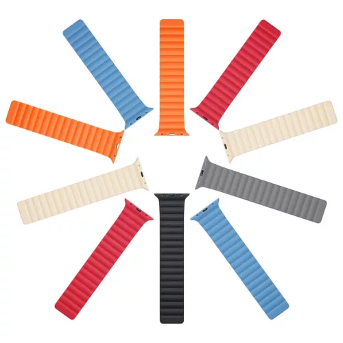 Apple Watch Ultra (49mm) Dux Ducis mágneses óraszíj bézs-6934913033715 8 kép