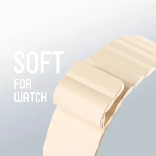 Apple Watch Ultra (49mm) Dux Ducis mágneses óraszíj bézs-6934913033715 10 kép