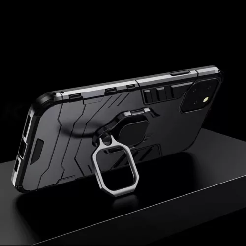 Realme C35 Ring Armor tok kihajtható támasszal fekete-5900217942917 6 kép