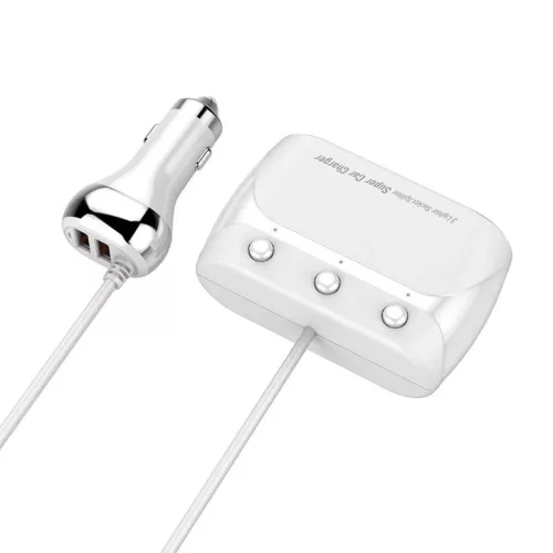 LDNIO C2 autós telefon töltő 2x USB, QC 3.0, LED, 36W, szivargyújt-6933138690079 3 kép