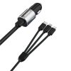 Dudao 3in1 USB autós telefontöltő 3,4 A beépített kábellel Light-6973687241087 1 kép