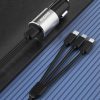 Dudao 3in1 USB autós telefontöltő 3,4 A beépített kábellel Light-6973687241087 5 kép