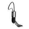 Dudao 3in1 USB autós telefontöltő 3,4 A beépített kábellel Light-6973687241087 6 kép