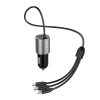 Dudao 3in1 USB autós telefontöltő 3,4 A beépített kábellel Light-6973687241087 9 kép