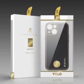 iPhone 14 Plus Dux Ducis Yolo TPU és PU bőr tok fekete-6934913032008 1 kép