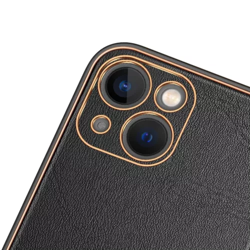 iPhone 14 Plus Dux Ducis Yolo TPU és PU bőr tok fekete-6934913032008 2 kép