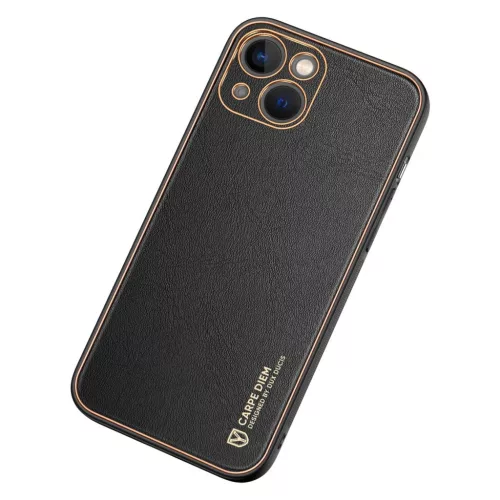 iPhone 14 Plus Dux Ducis Yolo TPU és PU bőr tok fekete-6934913032008 4 kép