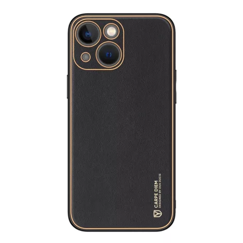 iPhone 14 Plus Dux Ducis Yolo TPU és PU bőr tok fekete-6934913032008 6 kép