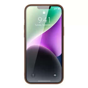 iPhone 14 Plus Dux Ducis Yolo TPU és PU bőr tok barna-6934913032015 1 kép