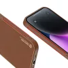 iPhone 14 Plus Dux Ducis Yolo TPU és PU bőr tok barna-6934913032015 3 kép