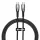 Baseus Glimmer kábel gyorstöltéssel USB-C 480Mb/s PD 100W 1m fekete-6932172618025 3 kép