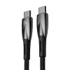 Baseus Glimmer kábel gyorstöltéssel USB-C 480Mb/s PD 100W 1m fekete-6932172618025 1 kép