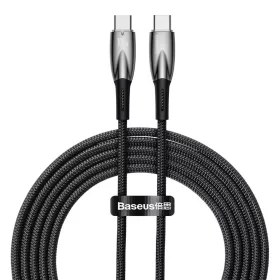   Baseus Glimmer kábel gyorstöltéssel USB-C 480Mb/s PD 100W 2m fekete