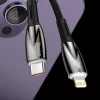 Baseus Glimmer kábel gyorstöltéssel USB-C 480Mb/s PD 100W 2m fekete-6932172618056 3 kép