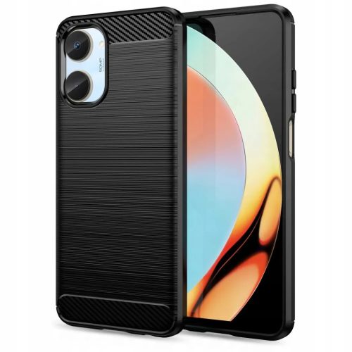Realme 10 4G Tech-Protect carbon mintájú TPU tok fekete-9490713930816 1 kép