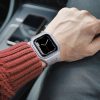 Apple Watch 4/5/6/7/8/9/SE (38/40/41mm) fém óraszíj és tok készle- 3 kép