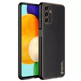 Samsung Galaxy A13 5G Dux Ducis Yolo TPU és PU bőr tok fekete-6934913041697 5 kép