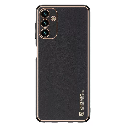 Samsung Galaxy A13 5G Dux Ducis Yolo TPU és PU bőr tok fekete-6934913041697 3 kép