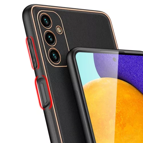 Samsung Galaxy A13 5G Dux Ducis Yolo TPU és PU bőr tok fekete-6934913041697 6 kép