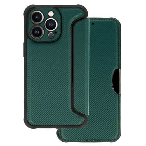 iPhone 13 Pro Max RAZOR fliptok sötétzöld ütésálló-5900217959731 8 kép