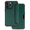iPhone 13 Pro Max RAZOR fliptok sötétzöld ütésálló-5900217959731 1 kép