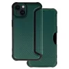 iPhone 14 Plus RAZOR fliptok sötétzöld ütésálló