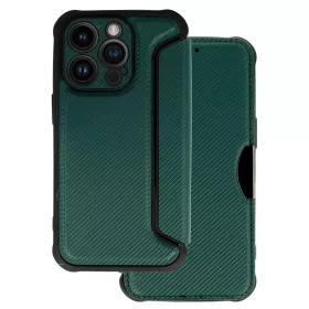 iPhone 14 Pro RAZOR fliptok sötétzöld ütésálló-5900217959823 8 kép