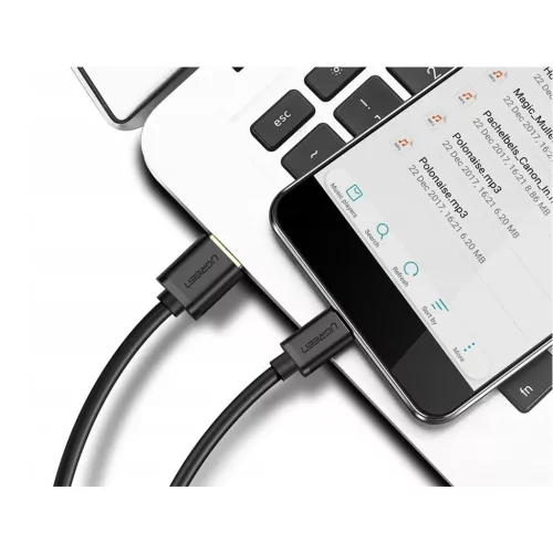 Ugreen USB-A - USB-C kábel 25cm fekete-6957303861149 3 kép