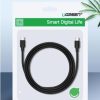 Ugreen USB-C – USB-C PD kábel 60W 1m fekete-6957303859979 2 kép