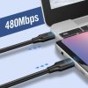 Ugreen USB-C – USB-C PD kábel 60W 1m fekete-6957303859979 4 kép