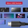 Ugreen USB-A – micro USB QC 3.0 2.4A 25cm fekete-6957303861347 6 kép