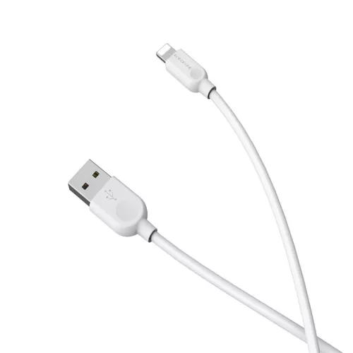 Borofone BX14 Linkjet USB - Lightning kábel 2.4A 3m fehér-6957531090373 1 kép