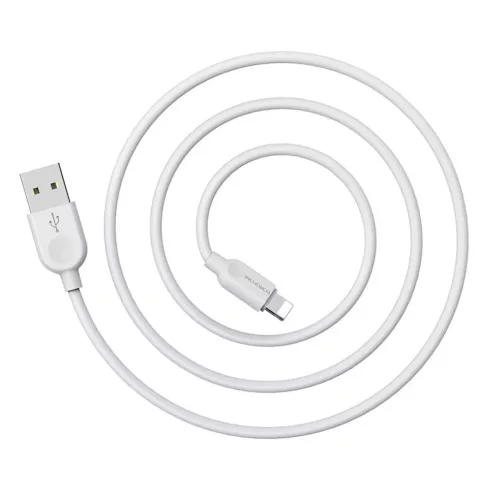 Borofone BX14 Linkjet USB - Lightning kábel 2.4A 3m fehér-6957531090373 4 kép