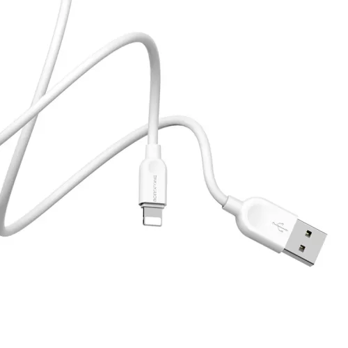 Borofone BX14 Linkjet USB - Lightning kábel 2.4A 3m fehér-6957531090373 8 kép