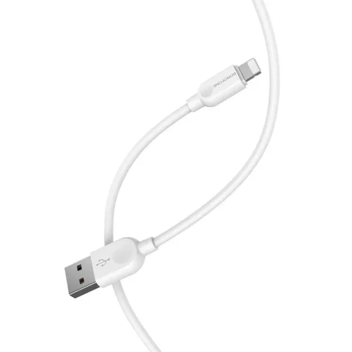 Borofone BX14 Linkjet USB - Lightning kábel 2.4A 3m fehér-6957531090373 9 kép