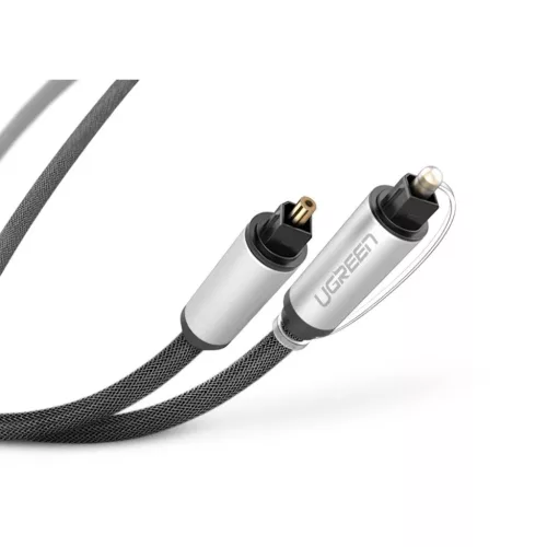 Ugreen Toslink Audio optikai kábel, fonott alumínium, 3m (ezüst)-6957303815418 4 kép