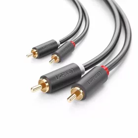   Ugreen 2x RCA (Cinch) - 2x RCA (Cinch) AV104 kábel 1m (fekete)