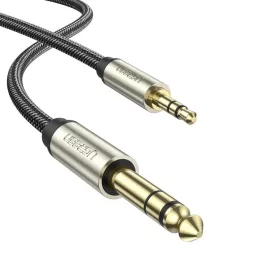   Ugreen AV127 3.5mm-es jack sztereó kábel 6.35mm TRS-hez - 3m (szürke)