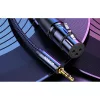 Ugreen AV182 XLR anya-3.5mm jack dugós kábel - 2 m (fekete)-6957303822447 4 kép