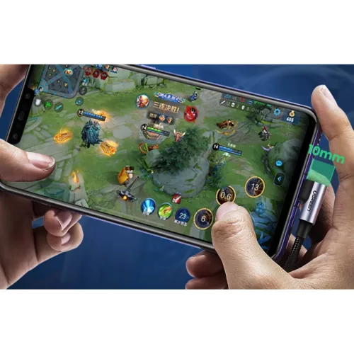 Ugreen US176 USB - USB-C kábel, 90 fokban döntött, 3A, 2m (fekete)-6957303828579 3 kép