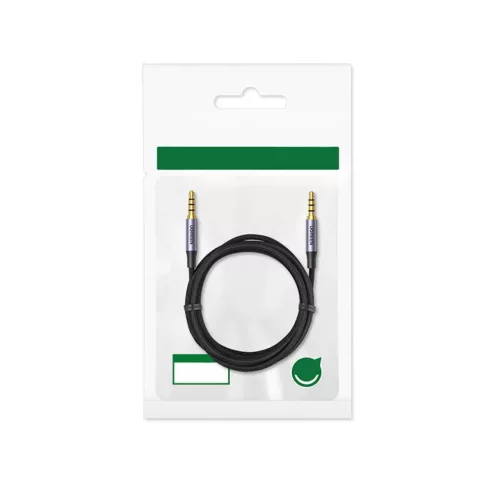Ugreen AV183 Mini jack kábel 3.5 mm TRRS, AUX, 2m (fekete)-6957303827824 4 kép