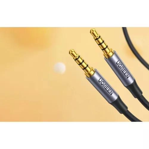 Ugreen AV183 Mini jack kábel 3.5 mm TRRS, AUX, 2m (fekete)-6957303827824 5 kép