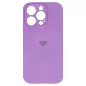 iPhone 14 Plus Vennus szilikon tok szív mintával lila-5900217962366 1 kép
