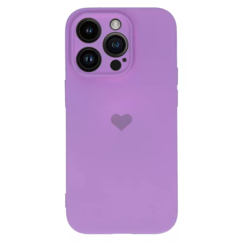 iPhone 14 Plus Vennus szilikon tok szív mintával lila-5900217962366 6 kép