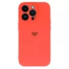 iPhone 14 Plus Vennus szilikon tok szív mintával korall-5900217962397 6 kép