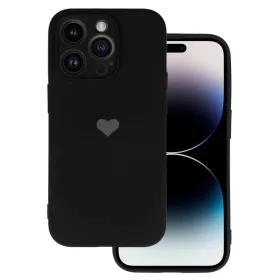 iPhone 14 Pro Max Vennus szilikon tok szív mintával fekete-5900217962281 2 kép